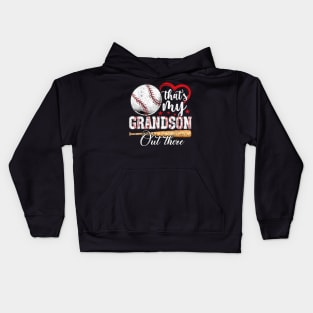 That's My Grandson Out There Kids Hoodie